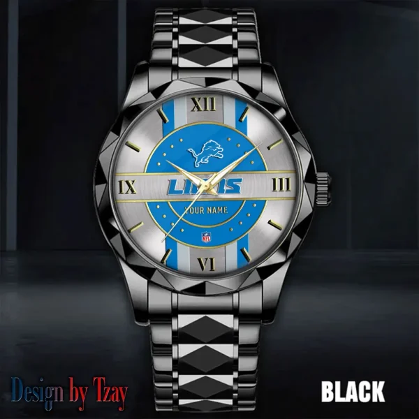 Detroit Lions Business Watch For Men Automatic Mechanical Stainless Steel Band 2025 SPTDMW491 - Image 3