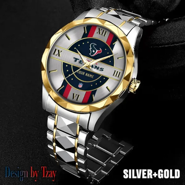 Houston Texans Business Watch For Men Automatic Mechanical Stainless Steel Band 2025 SPTDMW493 - Image 2