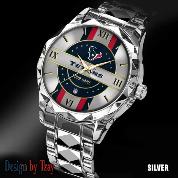 Houston Texans Business Watch For Men Automatic Mechanical Stainless Steel Band 2025 SPTDMW493 - Image 3