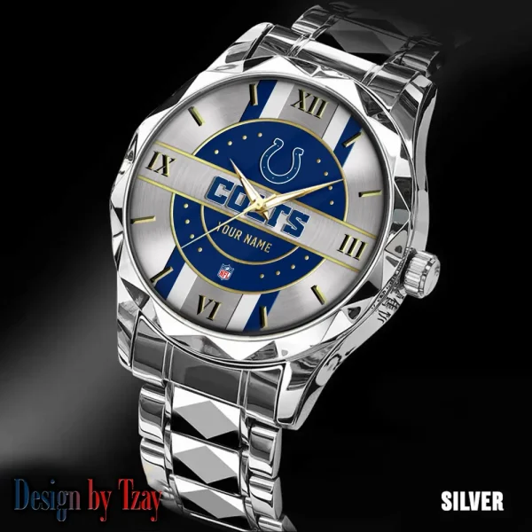 Indianapolis Colts Business Watch For Men Automatic Mechanical Stainless Steel Band 2025 SPTDMW494
