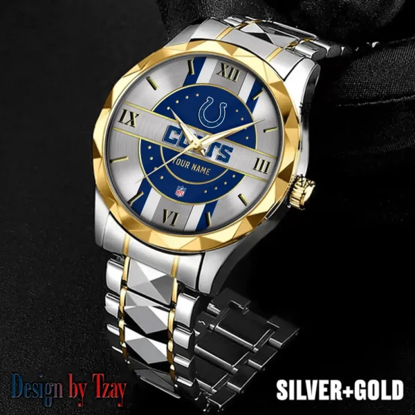 Indianapolis Colts Business Watch For Men Automatic Mechanical Stainless Steel Band 2025 SPTDMW494 - Image 3