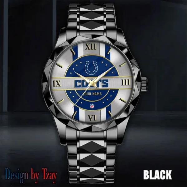 Indianapolis Colts Business Watch For Men Automatic Mechanical Stainless Steel Band 2025 SPTDMW494 - Image 5