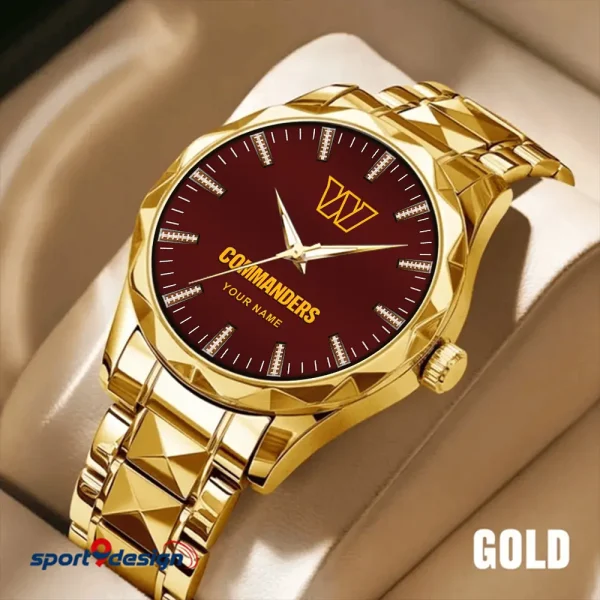 Washington Commanders Luxury Diamond Men Wristwatch Trending 2025 SPTDMW480 - Image 4