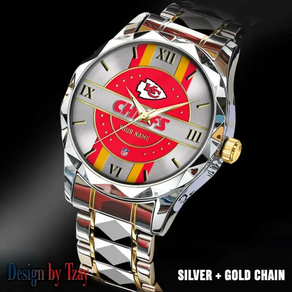Kansas City Chiefs Business Watch For Men Automatic Mechanical Stainless Steel Band 2025 SPTDMW496