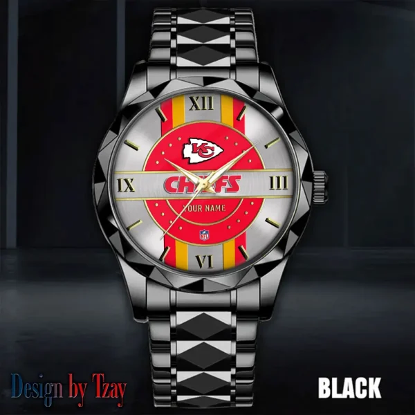 Kansas City Chiefs Business Watch For Men Automatic Mechanical Stainless Steel Band 2025 SPTDMW496 - Image 2