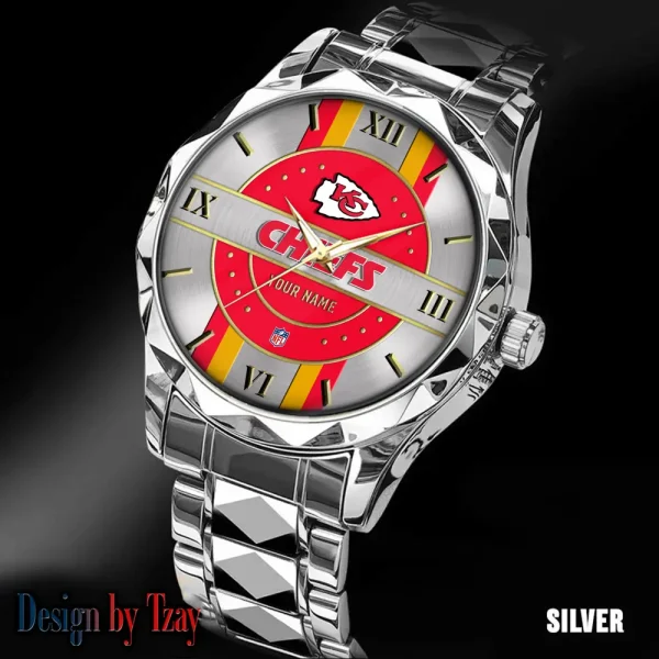 Kansas City Chiefs Business Watch For Men Automatic Mechanical Stainless Steel Band 2025 SPTDMW496 - Image 4