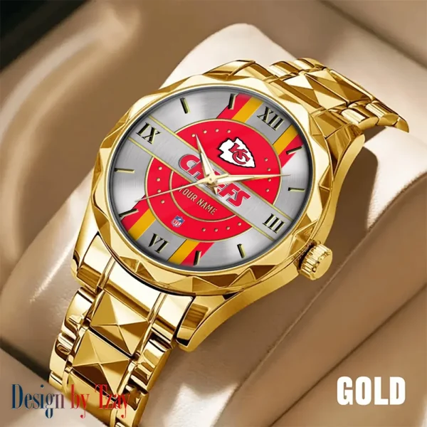 Kansas City Chiefs Business Watch For Men Automatic Mechanical Stainless Steel Band 2025 SPTDMW496 - Image 5
