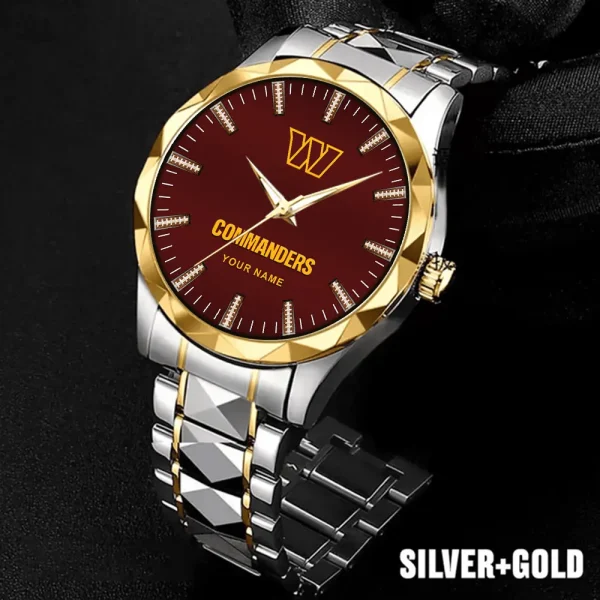 Washington Commanders Luxury Diamond Men Wristwatch Trending 2025 SPTDMW480 - Image 2