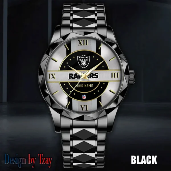 Las Vegas Raiders Business Watch For Men Automatic Mechanical Stainless Steel Band 2025 SPTDMW497 - Image 2