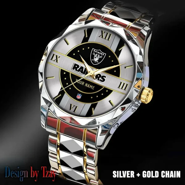 Las Vegas Raiders Business Watch For Men Automatic Mechanical Stainless Steel Band 2025 SPTDMW497 - Image 3
