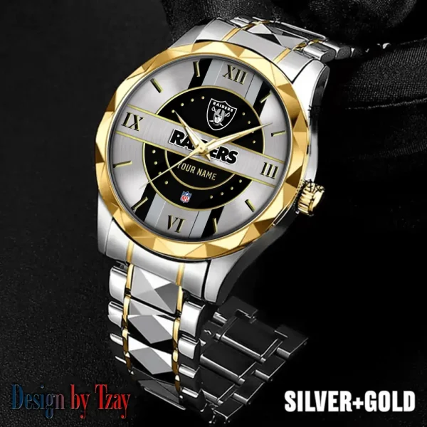 Las Vegas Raiders Business Watch For Men Automatic Mechanical Stainless Steel Band 2025 SPTDMW497