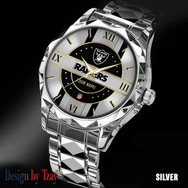 Las Vegas Raiders Business Watch For Men Automatic Mechanical Stainless Steel Band 2025 SPTDMW497 - Image 5
