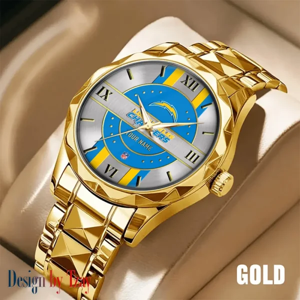 Los Angeles Chargers Business Watch For Men Automatic Mechanical Stainless Steel Band 2025 SPTDMW498 - Image 4