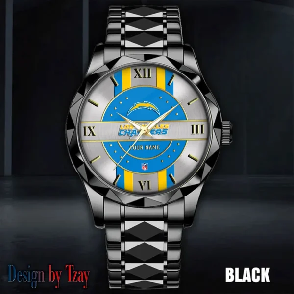 Los Angeles Chargers Business Watch For Men Automatic Mechanical Stainless Steel Band 2025 SPTDMW498 - Image 5