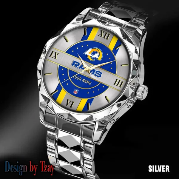 Los Angeles Rams Business Watch For Men Automatic Mechanical Stainless Steel Band 2025 SPTDMW499 - Image 4