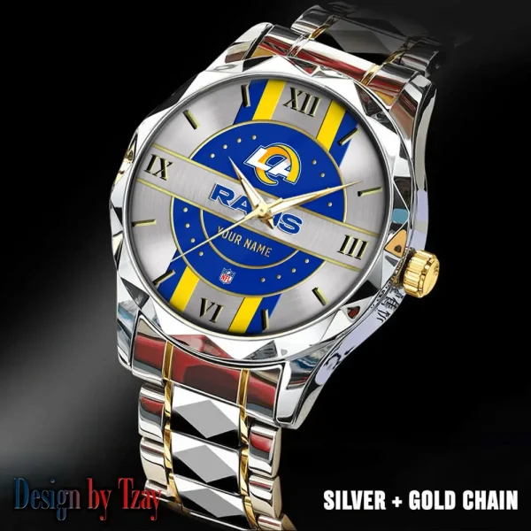 Los Angeles Rams Business Watch For Men Automatic Mechanical Stainless Steel Band 2025 SPTDMW499 - Image 5