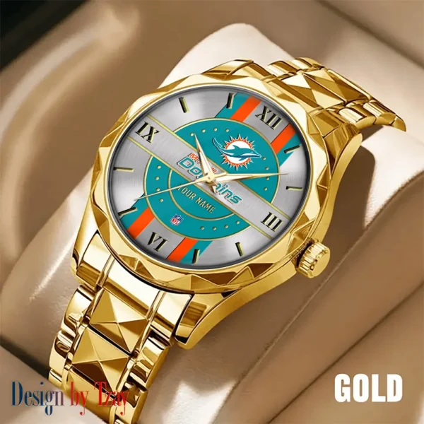 Miami Dolphins Business Watch For Men Automatic Mechanical Stainless Steel Band 2025 SPTDMW500 - Image 2