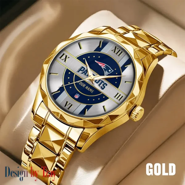 New England Patriots Business Watch For Men Automatic Mechanical Stainless Steel Band 2025 SPTDMW502 - Image 3