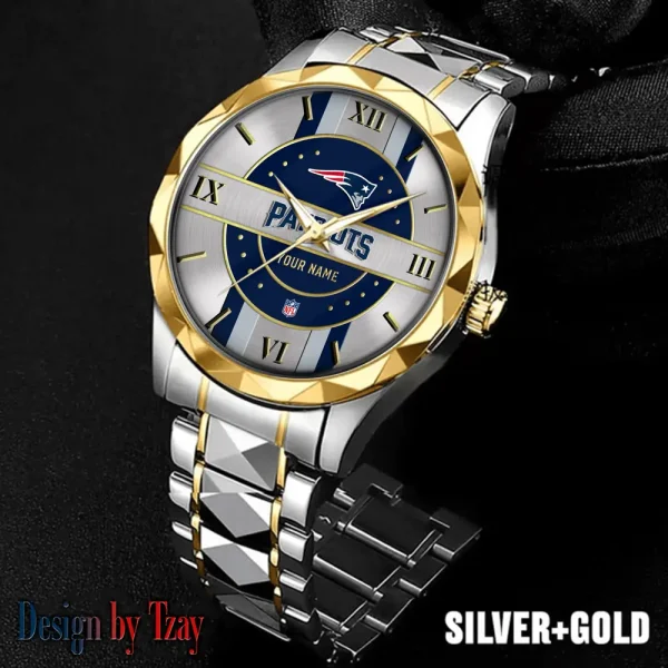 New England Patriots Business Watch For Men Automatic Mechanical Stainless Steel Band 2025 SPTDMW502 - Image 5