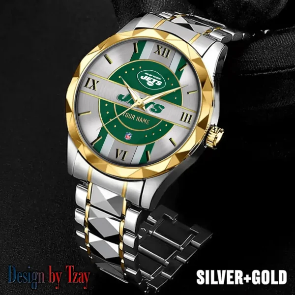 New York Jets Business Watch For Men Automatic Mechanical Stainless Steel Band 2025 SPTDMW505 - Image 4