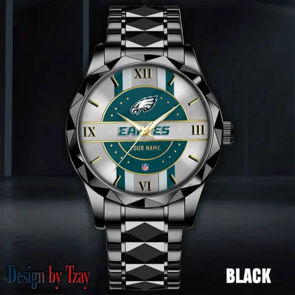 Philadelphia Eagles Business Watch For Men Automatic Mechanical Stainless Steel Band 2025 SPTDMW506