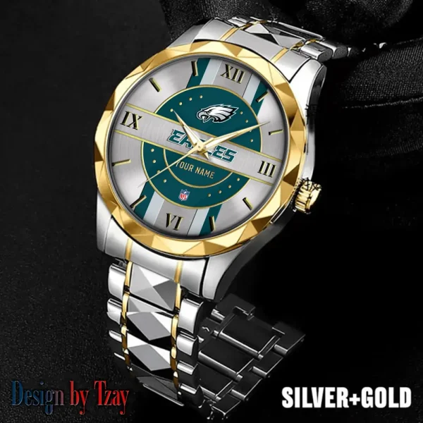 Philadelphia Eagles Business Watch For Men Automatic Mechanical Stainless Steel Band 2025 SPTDMW506 - Image 4