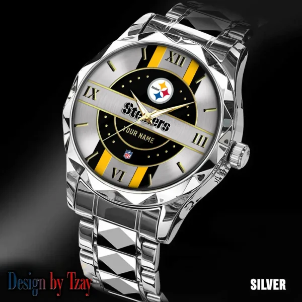 Pittsburgh Steelers Business Watch For Men Automatic Mechanical Stainless Steel Band 2025 SPTDMW507