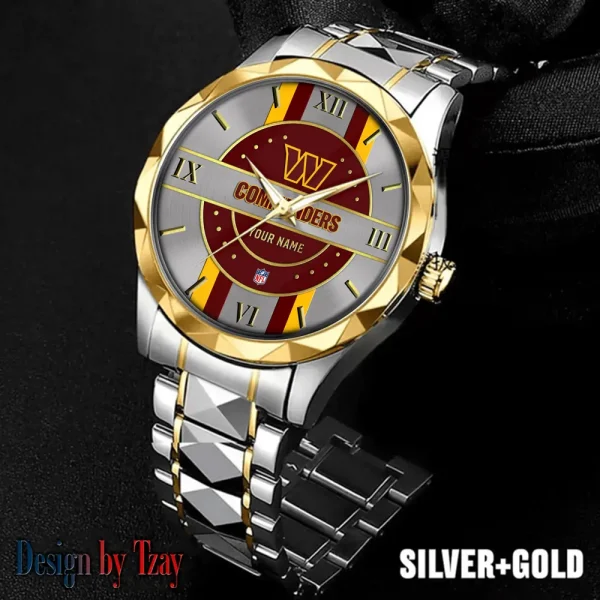 Washington Commanders Business Watch For Men Automatic Mechanical Stainless Steel Band 2025 SPTDMW510
