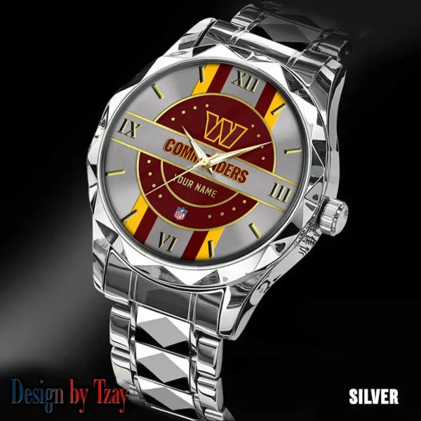 Washington Commanders Business Watch For Men Automatic Mechanical Stainless Steel Band 2025 SPTDMW510 - Image 3