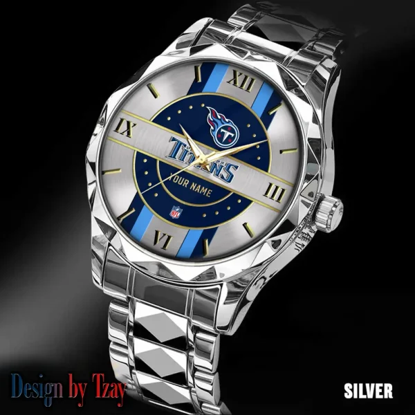 Tennessee Titans Business Watch For Men Automatic Mechanical Stainless Steel Band 2025 SPTDMW511