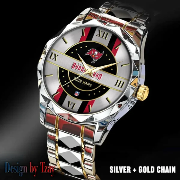 Tampa Bay Buccaneers Business Watch For Men Automatic Mechanical Stainless Steel Band 2025 SPTDMW512 - Image 3