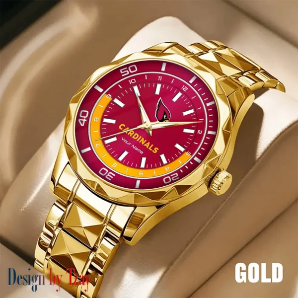 Arizona Cardinals Business Watch For Men Automatic Mechanical Stainless Steel Band 2025 SPTDMW513 - Image 2