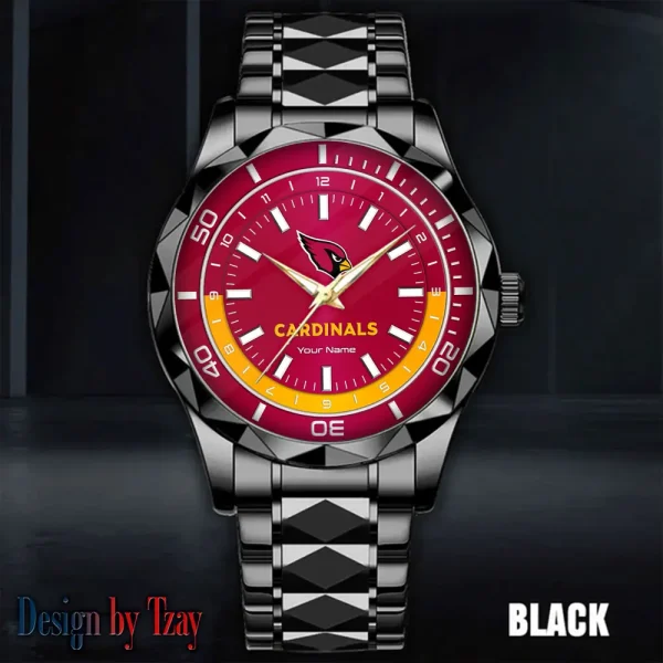 Arizona Cardinals Business Watch For Men Automatic Mechanical Stainless Steel Band 2025 SPTDMW513 - Image 4