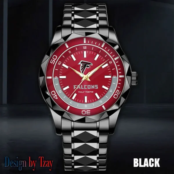 Atlanta Falcons Business Watch For Men Automatic Mechanical Stainless Steel Band 2025 SPTDMW514 - Image 2