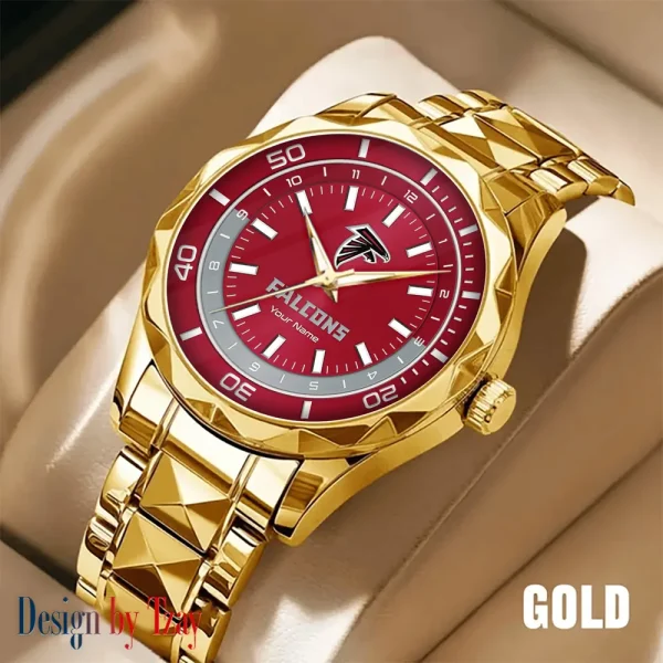Atlanta Falcons Business Watch For Men Automatic Mechanical Stainless Steel Band 2025 SPTDMW514 - Image 3