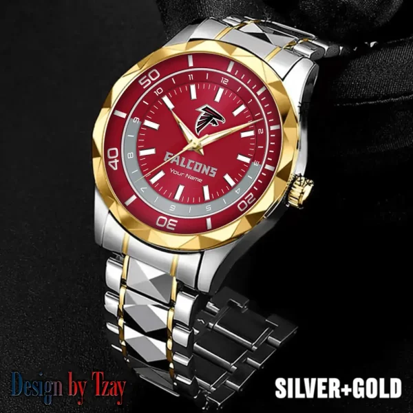 Atlanta Falcons Business Watch For Men Automatic Mechanical Stainless Steel Band 2025 SPTDMW514
