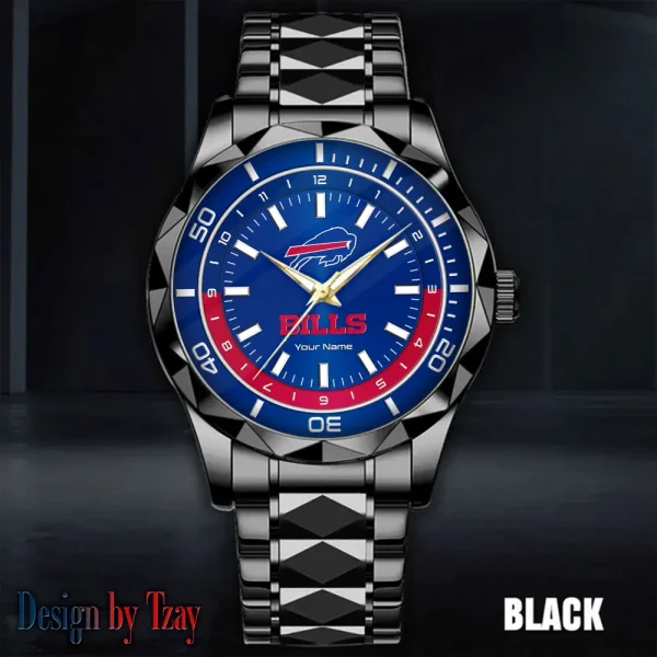 Buffalo Bills Business Watch For Men Automatic Mechanical Stainless Steel Band 2025 SPTDMW516 - Image 2