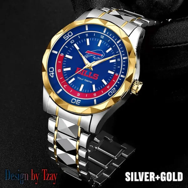 Buffalo Bills Business Watch For Men Automatic Mechanical Stainless Steel Band 2025 SPTDMW516