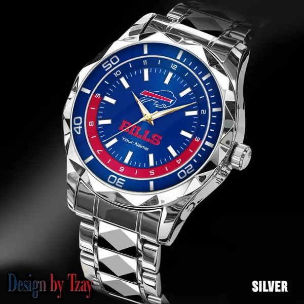Buffalo Bills Business Watch For Men Automatic Mechanical Stainless Steel Band 2025 SPTDMW516 - Image 5