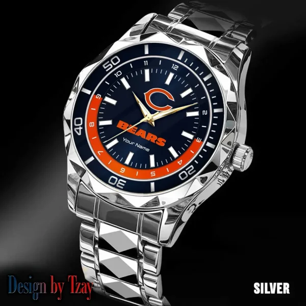 Chicago Bears Business Watch For Men Automatic Mechanical Stainless Steel Band 2025 SPTDMW518