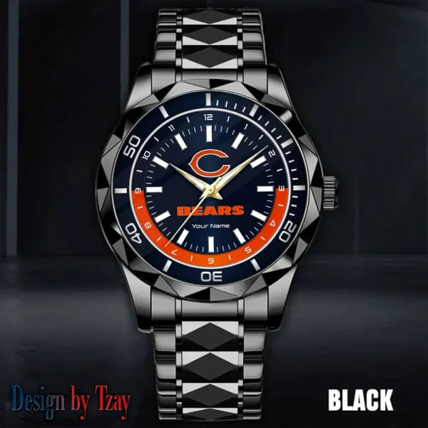 Chicago Bears Business Watch For Men Automatic Mechanical Stainless Steel Band 2025 SPTDMW518 - Image 2