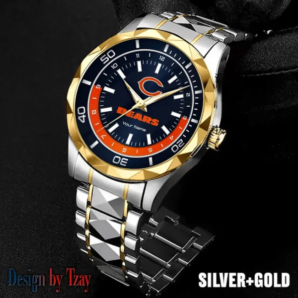 Chicago Bears Business Watch For Men Automatic Mechanical Stainless Steel Band 2025 SPTDMW518 - Image 4