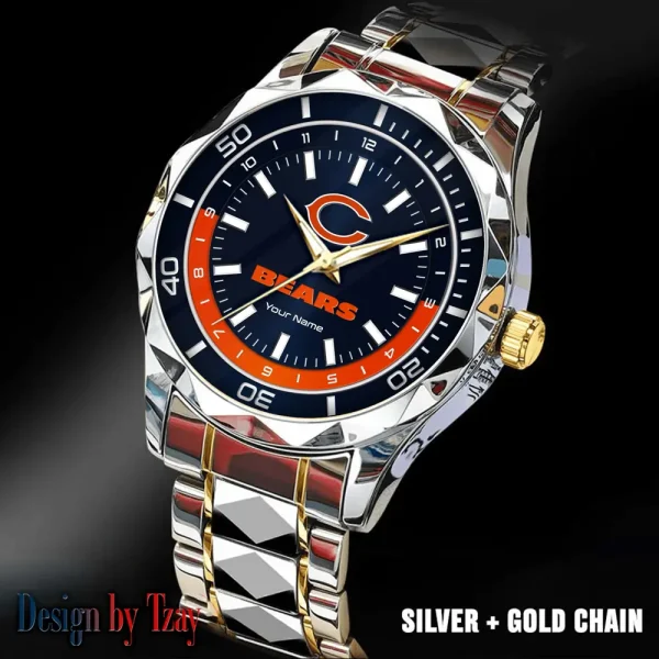 Chicago Bears Business Watch For Men Automatic Mechanical Stainless Steel Band 2025 SPTDMW518 - Image 5