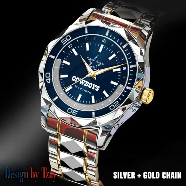Dallas Cowboys Business Watch For Men Automatic Mechanical Stainless Steel Band 2025 SPTDMW521 - Image 4