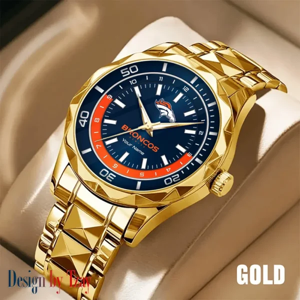 Denver Broncos Business Watch For Men Automatic Mechanical Stainless Steel Band 2025 SPTDMW522 - Image 5