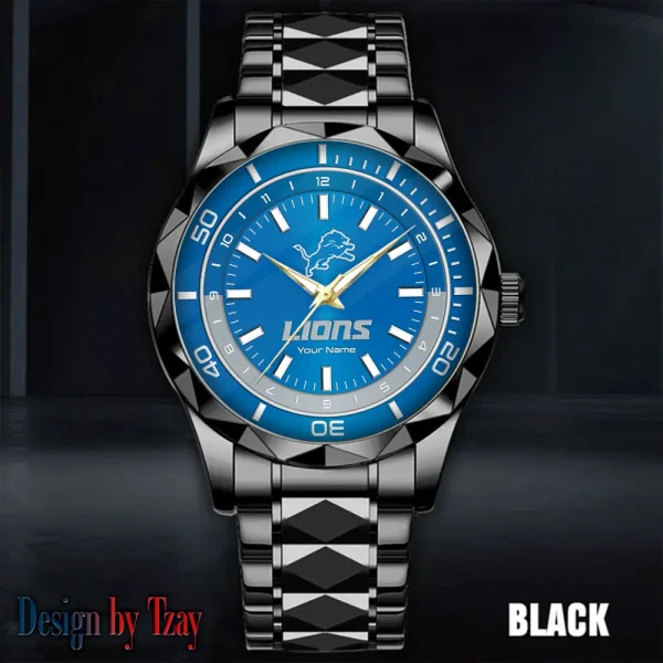 Detroit Lions Business Watch For Men Automatic Mechanical Stainless Steel Band 2025 SPTDMW523 - Image 3