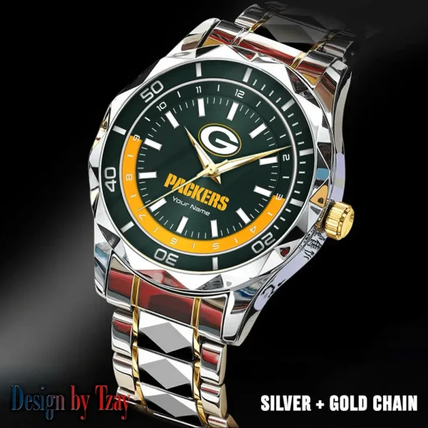 Green Bay Packers Business Watch For Men Automatic Mechanical Stainless Steel Band 2025 SPTDMW524