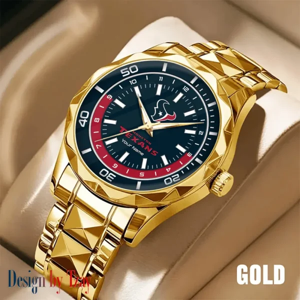 Houston Texans Business Watch For Men Automatic Mechanical Stainless Steel Band 2025 SPTDMW525 - Image 5