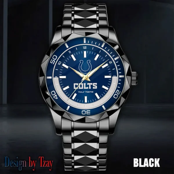 Indianapolis Colts Business Watch For Men Automatic Mechanical Stainless Steel Band 2025 SPTDMW526 - Image 3