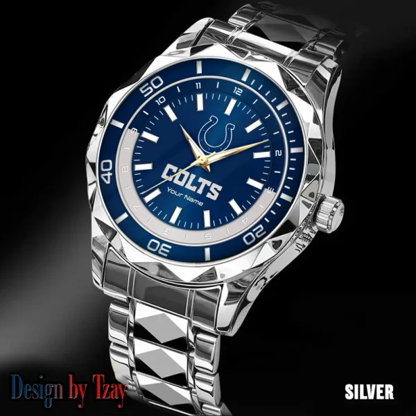 Indianapolis Colts Business Watch For Men Automatic Mechanical Stainless Steel Band 2025 SPTDMW526 - Image 4